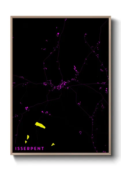 Une affiche de carte sur Isserpent