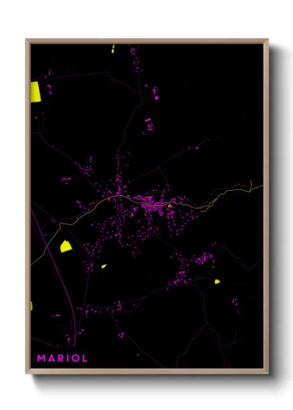 Une affiche de carte sur Mariol