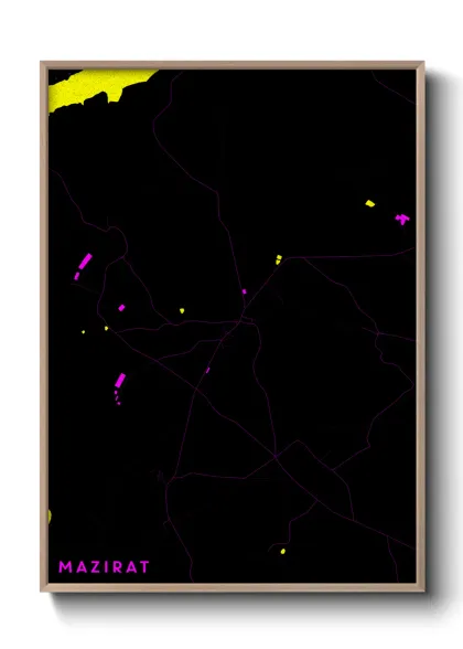 Une affiche de carte sur Mazirat