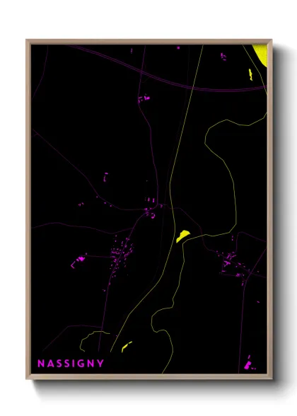 Une affiche de carte sur Nassigny