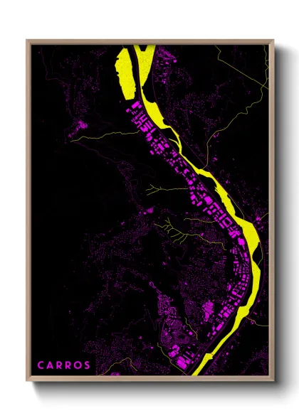 Une affiche de carte sur Carros