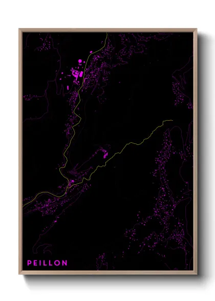 Une affiche de carte sur Peillon