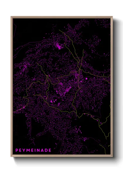 Une affiche de carte sur Peymeinade