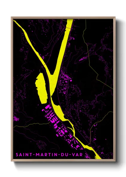 Une affiche de carte sur Saint-Martin-du-Var