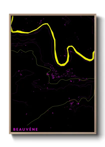 Une affiche de carte sur Beauvène