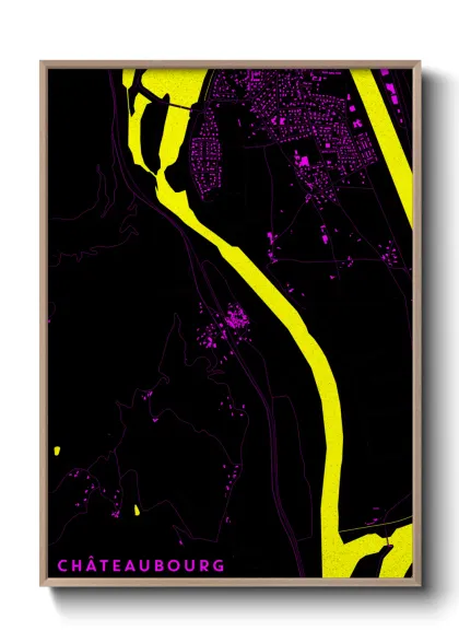 Une affiche de carte sur Châteaubourg