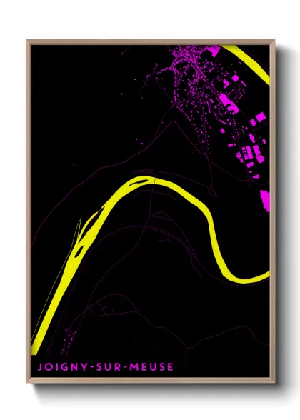 Une affiche de carte sur Joigny-sur-Meuse