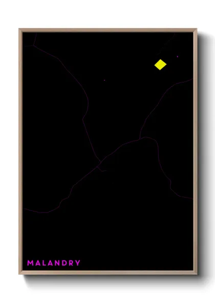 Une affiche de carte sur Malandry