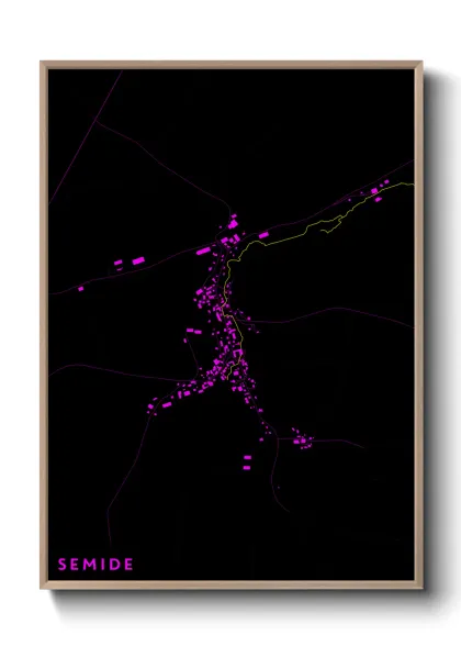 Une affiche de carte sur Semide