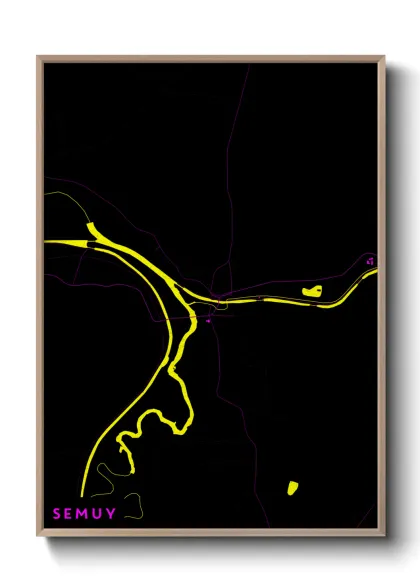 Une affiche de carte sur Semuy