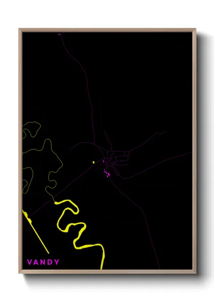 Une affiche de carte sur Vandy