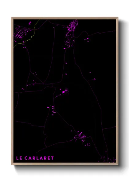 Une affiche de carte sur Le Carlaret