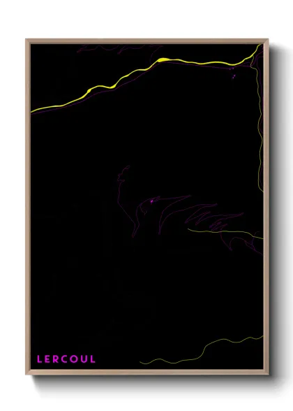 Une affiche de carte sur Lercoul