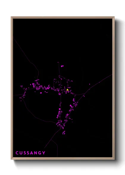 Une affiche de carte sur Cussangy