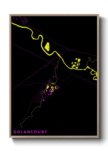 Une affiche de carte sur Dolancourt