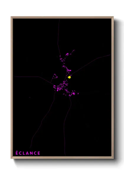 Une affiche de carte sur Éclance