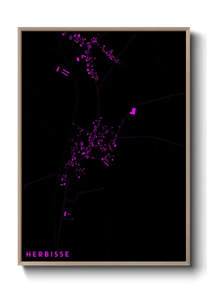 Une affiche de carte sur Herbisse