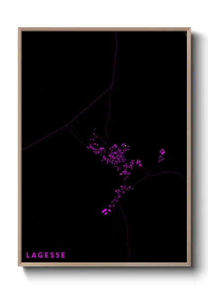 Une affiche de carte sur Lagesse