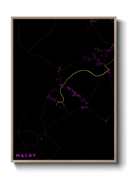 Une affiche de carte sur Machy