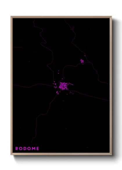 Une affiche de carte sur Rodome