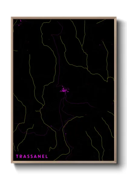 Une affiche de carte sur Trassanel