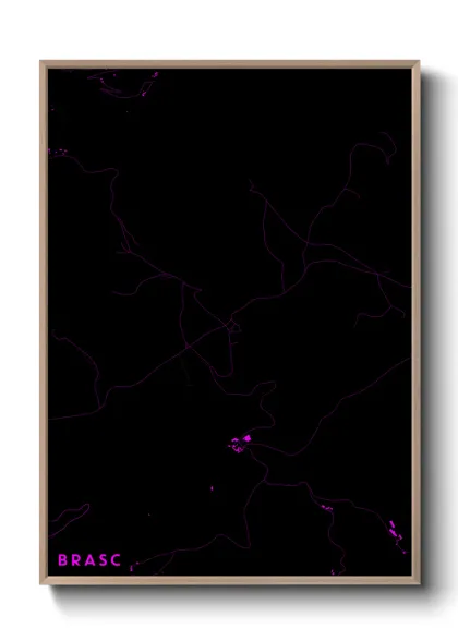 Une affiche de carte sur Brasc