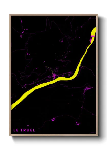 Une affiche de carte sur Le Truel