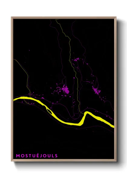 Une affiche de carte sur Mostuéjouls