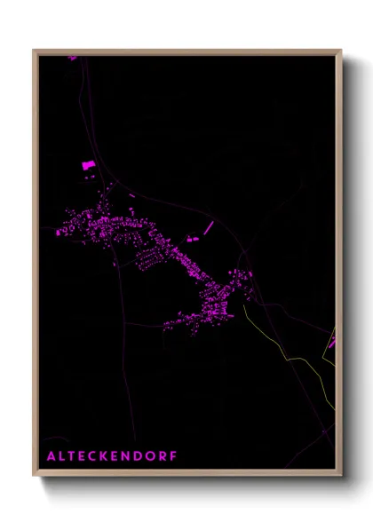 Une affiche de carte sur Alteckendorf