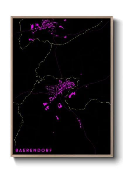 Une affiche de carte sur Baerendorf