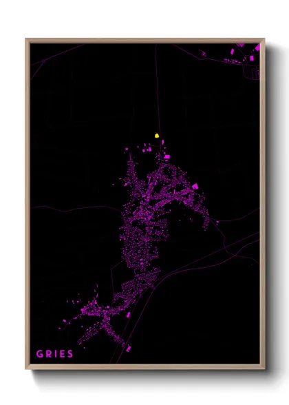 Une affiche de carte sur Gries