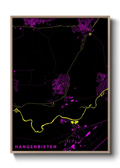 Une affiche de carte sur Hangenbieten