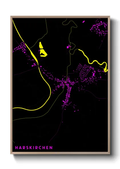 Une affiche de carte sur Harskirchen