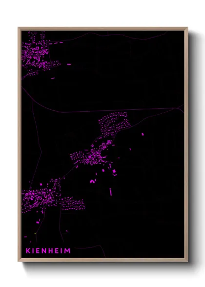 Une affiche de carte sur Kienheim