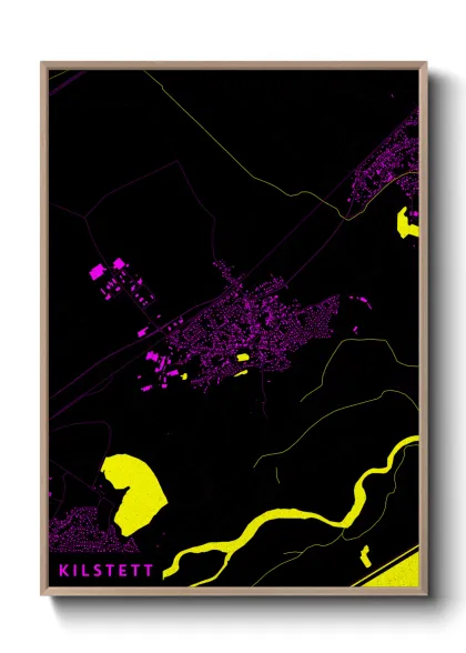 Une affiche de carte sur Kilstett