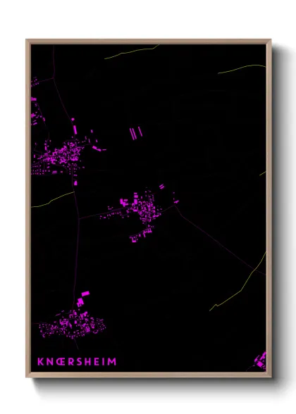 Une affiche de carte sur Knœrsheim