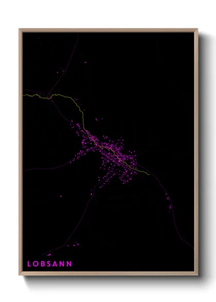 Une affiche de carte sur Lobsann