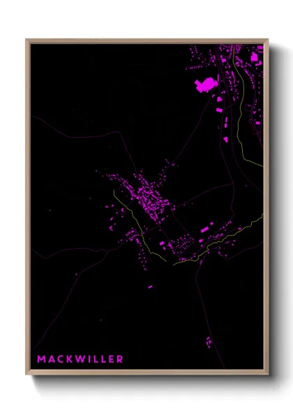 Une affiche de carte sur Mackwiller