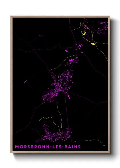 Une affiche de carte sur Morsbronn-les-Bains