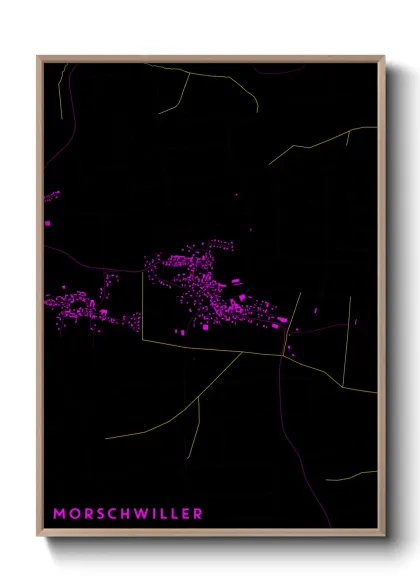 Une affiche de carte sur Morschwiller