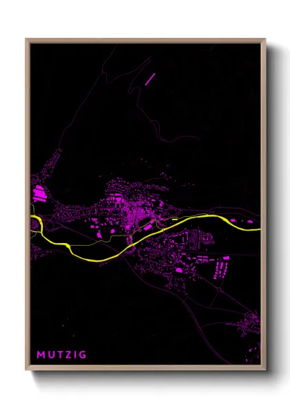 Une affiche de carte sur Mutzig