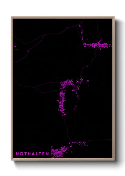 Une affiche de carte sur Nothalten