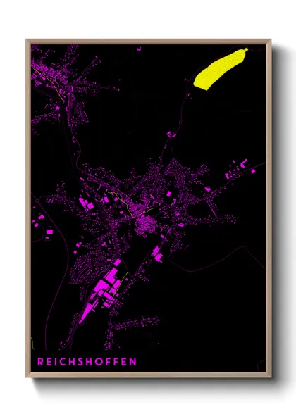 Une affiche de carte sur Reichshoffen