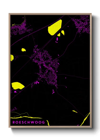 Une affiche de carte sur Roeschwoog