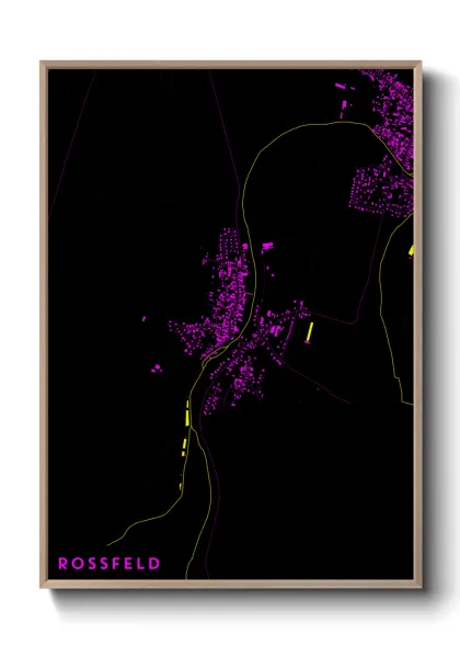 Une affiche de carte sur Rossfeld