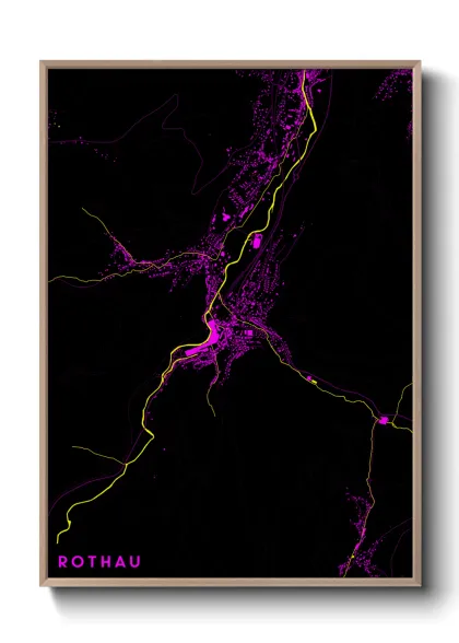 Une affiche de carte sur Rothau
