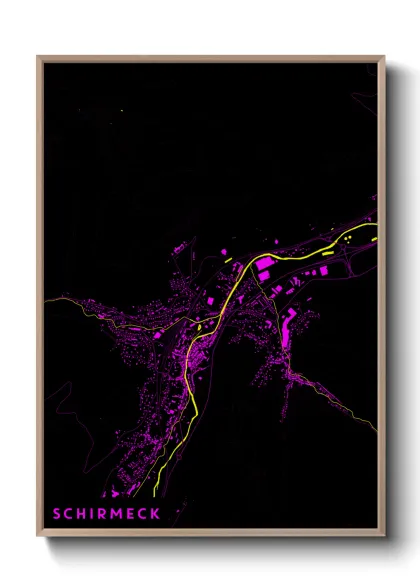 Une affiche de carte sur Schirmeck