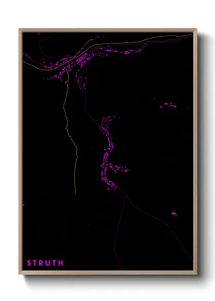 Une affiche de carte sur Struth