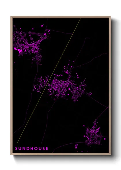 Une affiche de carte sur Sundhouse