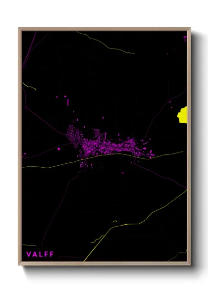 Une affiche de carte sur Valff